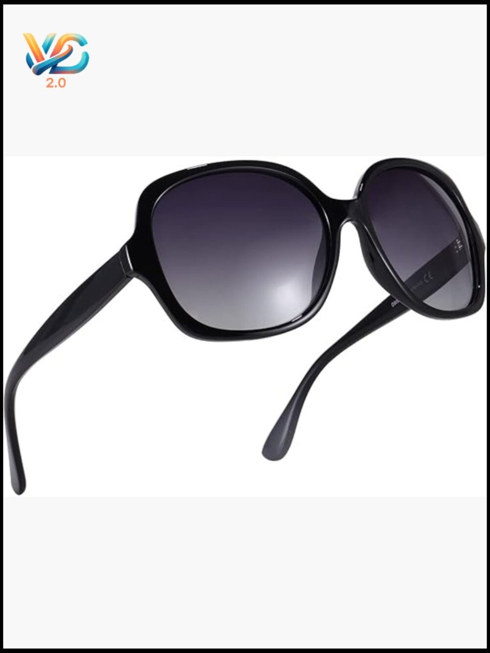 Oversized Square Polarized Sunglasses Retro UV Protection Unisex